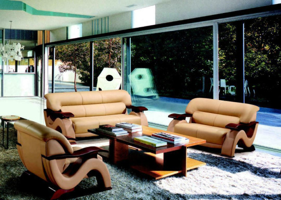 Sofa set Leather Sofa Set 3+2 (without Armchair) Couch Seat Upholstery Suite 2033