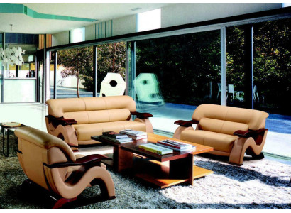 Sofa set Leather Sofa Set 3+2 (without Armchair) Couch Seat Upholstery Suite 2033