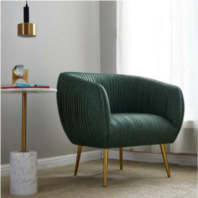 Luxury Living room new Relax Armchair Metal Design Upholstery Lounge Club