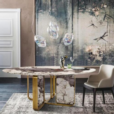 Stone Dining Tables Round Tables Design Table Round Furniture Dining room Modern new