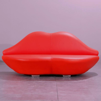 Lips Sofa 2 Seat Upholstery Modern Relax Seat Luxury Furniture Sofas Couch Two-seater
