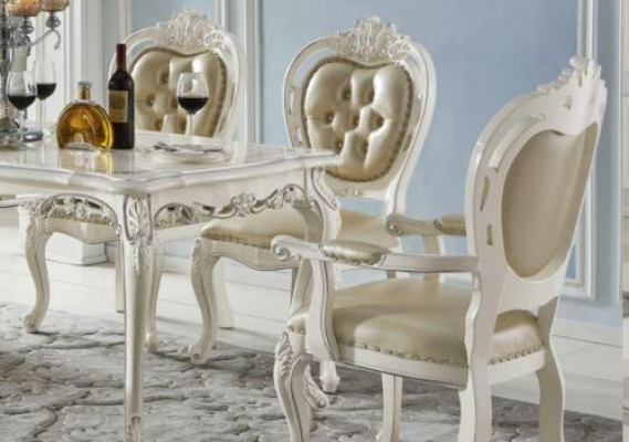 Dining room chair set armrest chairs single seater classic x6 chairs