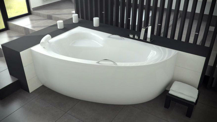 Bathtub XXL corner bathtub corner 150*100 cm acrylic bathtub bath