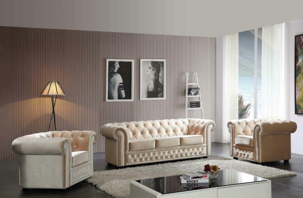 Chesterfield Design Luxury Upholstery Sofa Couch Seat Suite Leather 3 Seater #606