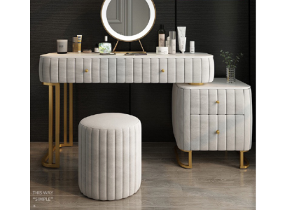 Dressing table Mirror Stool Complete Chest of drawers Bedroom luxury furniture