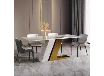 Tables Design Table Luxury Marble Imitation Furniture Dining room Dining tables Modern Gold