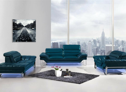 XXL Big 3 Seater (without 2+1) Sofa Couch Upholstery Sofas Leather Seat Design