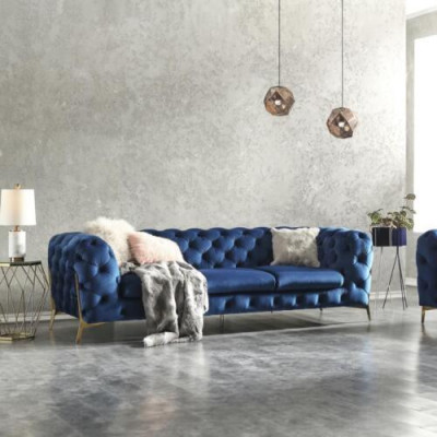 Chesterfield Seat Textile Fabric 2 Seater Living room Couch Sofa Upholstery Suite