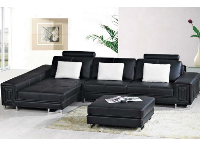 Living landscape Designer Sofa Couch Upholstery Leather Sofas Corner Corner Seat L-shape Genov