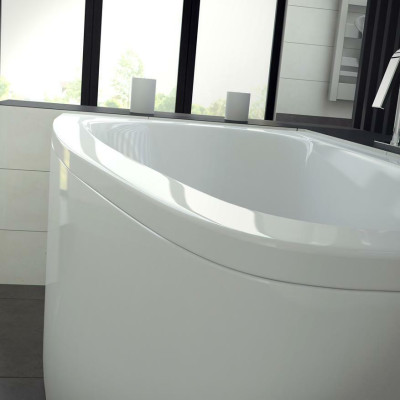 Bathroom Rectangular Corner Tubs Bathtubs White rounded corner tub new