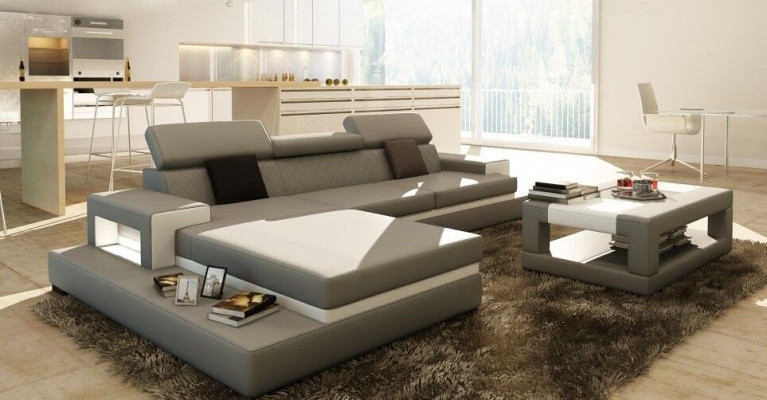 Corner sofa Upholstery Couch Sofa Living landscape Suite Seat Corner Textile Leather