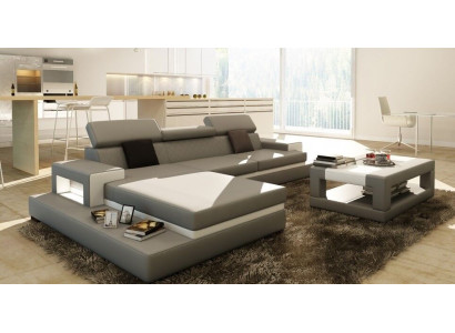 Corner sofa Upholstery Couch Sofa Living landscape Suite Seat Corner Textile Leather