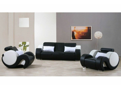 Sofa set Couch Upholstery Sofa Set 3+1+1 Leather Couches Sofas Complete new 1094