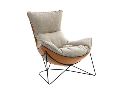 Design Upholstery Sofa Textile Swivel Couch Relax new Modern Armchair