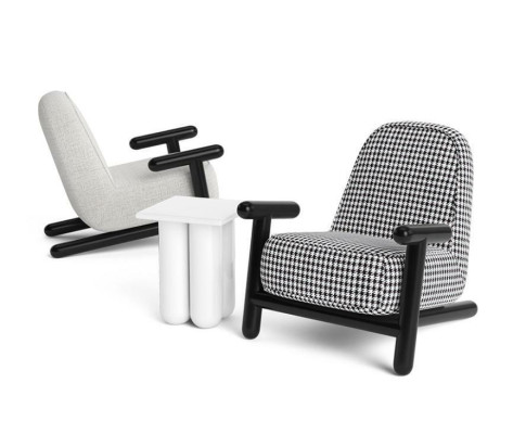 Luxury Design Furniture Modern Design Armchair 63*80cm Textile Living room
