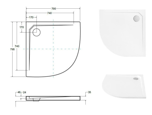 Shower tray shower tray acrylic tray ABlue fset ABlue f