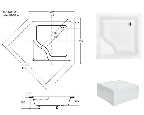 Shower tray shower shower tray ABlue f set ABlue f shower tray