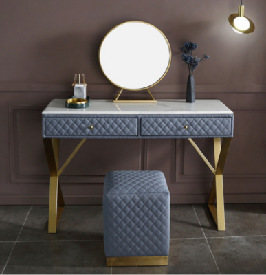 Make-up Tables Consoles Table Sleep Room Wood Decorative Mirror + Chest of drawers