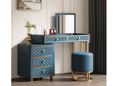 Consoles Dressing table Cosmetics Table Mirror Chest of drawers Tables Hairdresser 2-piece.