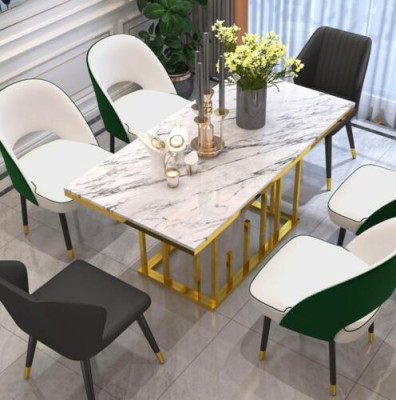 Luxury Dining table Dining room Furniture Furnishings Table Metal Design Tables Dining tables