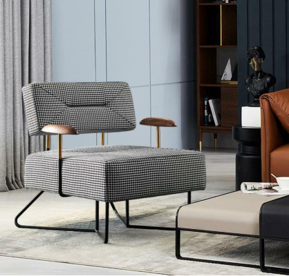Luxury Seat Relax Armchair Design Couch Sofa Seater Fabric Lounge Club