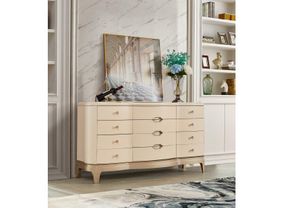 Designer Chest of drawers Modern Sideboard Highboard Living room Solid wood