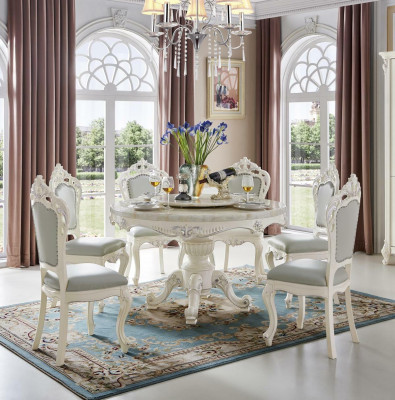 Dining room Chairs Baroque armchairs Classic Dining set 6x Solid wood