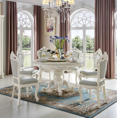Dining room Chairs Baroque armchairs Classic Dining set 6x Solid wood