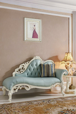 Chaise Lounge Lounger Chesterfield Relax Leather Sofa Chaise Lounge Solid wood