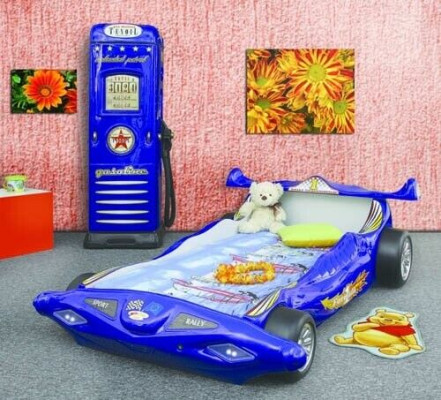 Bed with Mattress Childrens bed CAR BED Childrens room COLOR SELECTION RACING CAR