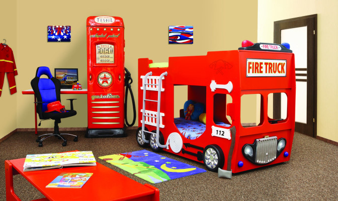 Fire Engine Bunk Bed Bed Loft bed Double bunk bed Bunk bed Childrens bed