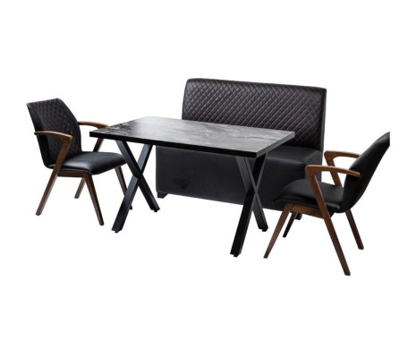 Loft Kitchen Dining Set Modern Dining Room Set Stool Armchair Recliner Sets 4pcs.