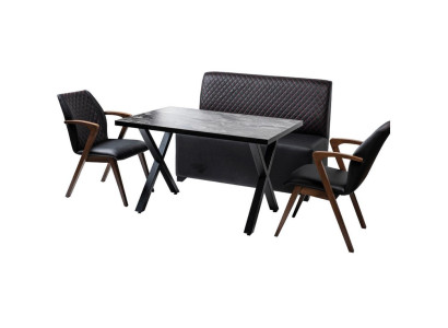Loft Kitchen Dining Set Modern Dining Room Set Stool Armchair Recliner Sets 4pcs.