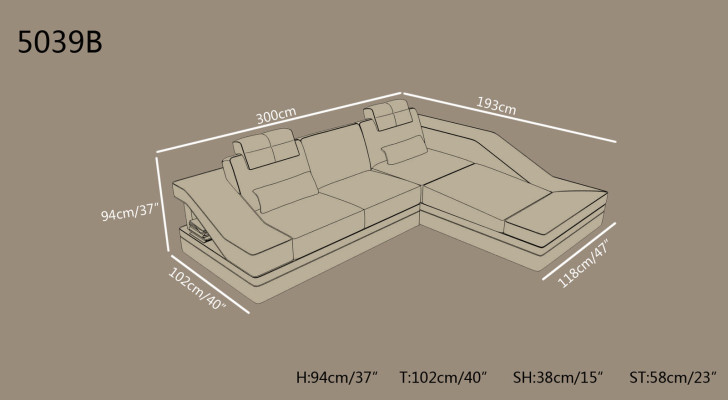Modern Leather Sofa Corner sofa L-shape Couch Upholstery Seat Corner Sofa Couches