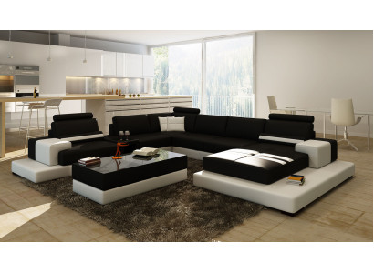 Modern XXL Big Living landscape Sofa Couch Upholstery Corner Sofas Suite