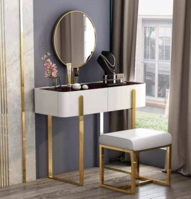 Dressing table Modern Consoles Tables + Stool Dressing table Make Up Table 2 pcs.
