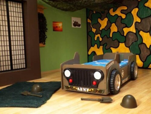 Childrens bed youth bed Bed Beds Jeep Car Vehicle Bed + Mattress new