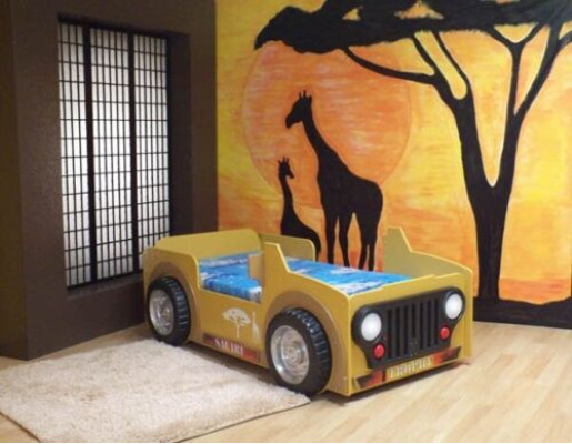 Childrens bed Jeep Vehicle Africa Bedroom YOUTH BED CAR Bed Beds SAFARI