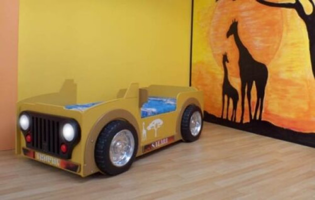 Childrens bed Jeep Vehicle Africa Bedroom YOUTH BED CAR Bed Beds SAFARI