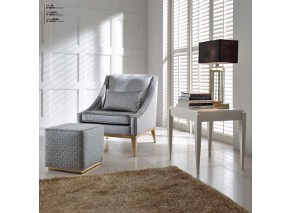Group Armchair Wing Chair Side table Coffee table Modern Set 2pcs Living room