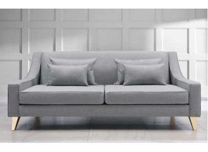 Three Seater Sofa 3 Seater Sofas Luxury Seater Fabric Gray Living room Design Modern
