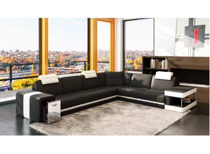 Leather Sofa Sofa Couch Upholstery Corner Seat Corner suite Living room