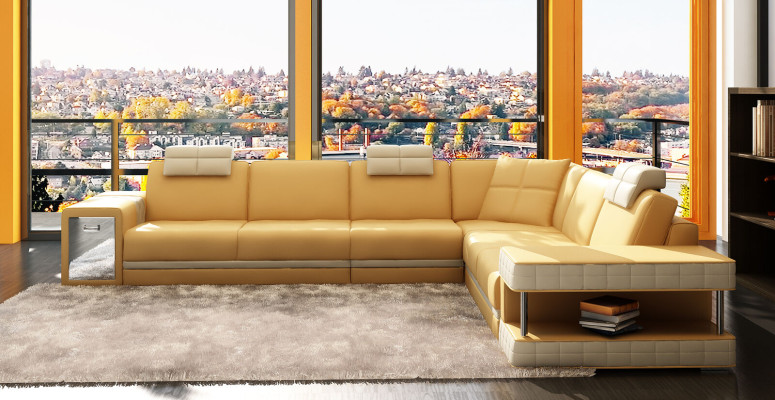 Leather Sofa Sofa Couch Upholstery Corner Seat Corner suite Living room