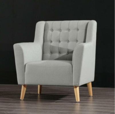 Designer Armchair Club Lounge Leaning Chair Upholstery Sofa 1 Seater TV