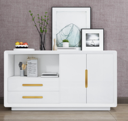 Sideboard 2 doors with 2 drawers Wardrobe Sideboard White Sideboard