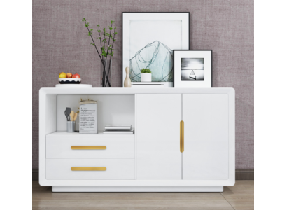 Sideboard 2 doors with 2 drawers Wardrobe Sideboard White Sideboard