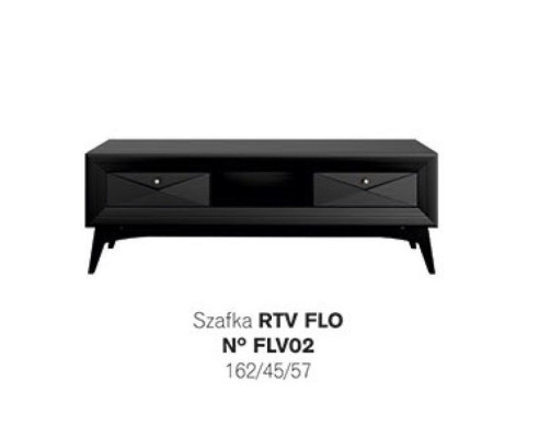 Lowboard tv stand sideboard table living room modern wood black design