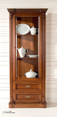 Display case Cabinets Showcases Wardrobe Wood Furniture Living room Classic Baroque Brown