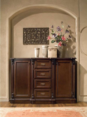 Chest of drawers Sideboard Chests of drawers Wardrobe Cabinets Living room Wood Baroque Brown Furniture