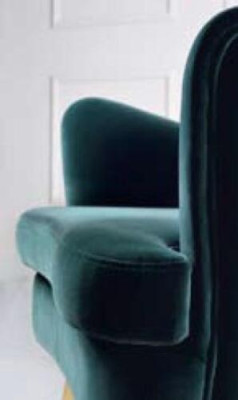 Wing Chair Armchair Club Chair Cocktail Chair Luxury Seater Seat Living room Green